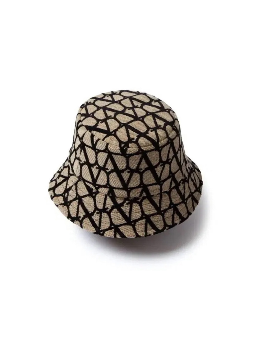 Valentino Beige and Black Bucket Hat